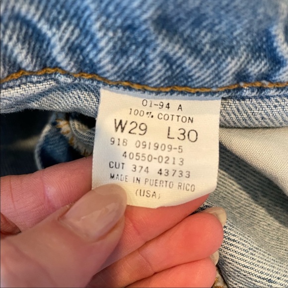 Levi’s VINTAGE Orange Label 550 Straight Jeans - Picture 3 of 12